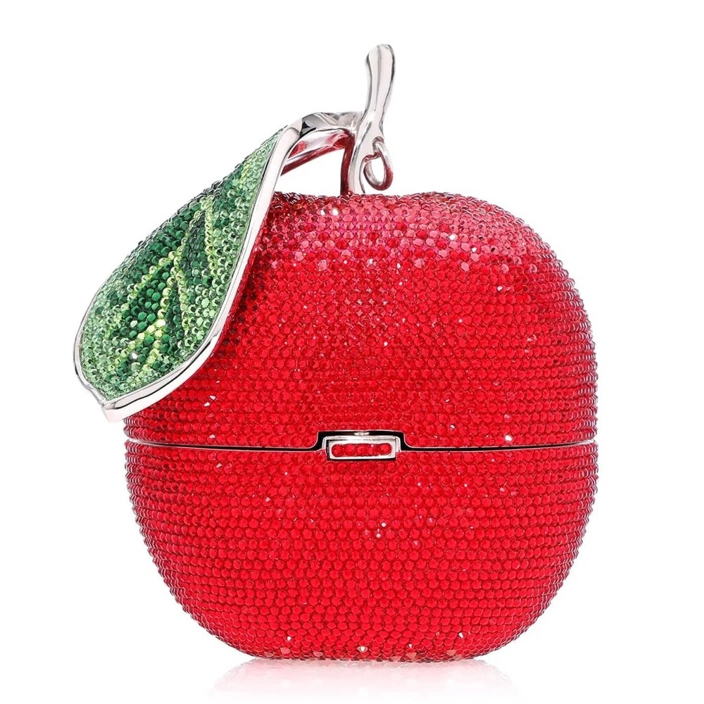 Judith Leiber Apple Clutch Bag Minaudiere